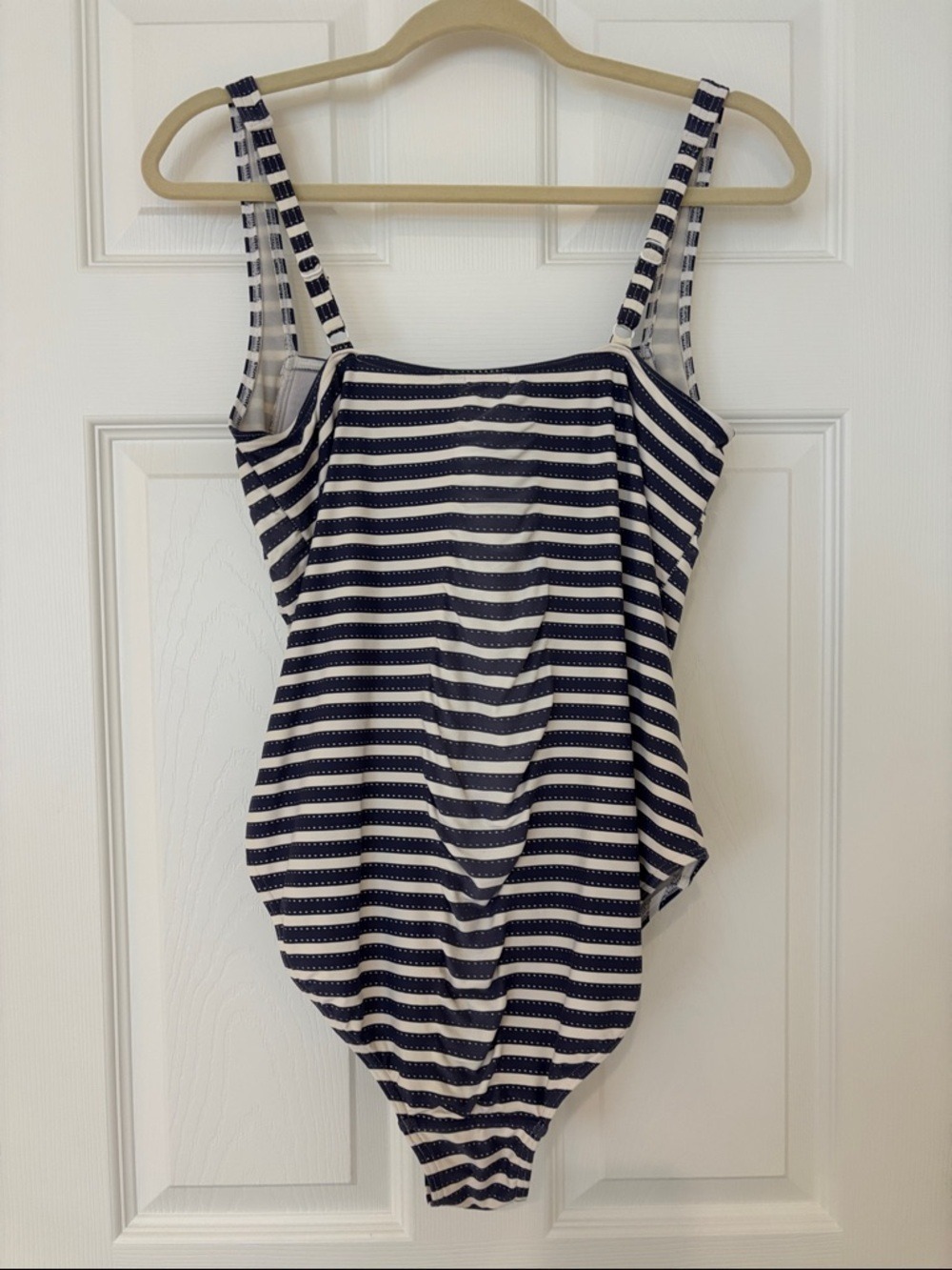 NIPTUCK Joanne twist front one piece bathing suit striped swim suit ruching 14 - Picture 5 of 14